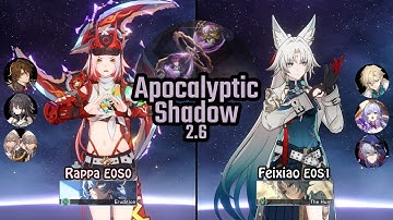 [Apocalyptic Shadow 2.6] Rappa E0S0 & Feixiao E0S1 | Honkai: Star Rail #honkaistarrail