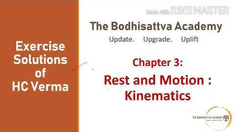Exercises Q6 to Q8 || Rest and Motion: Kinematics || HC Verma Series