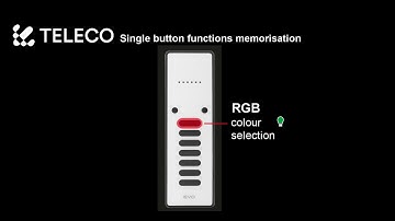 RGB or 1-colour LIGHTS - 1 ch transmitter memorisation