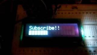 Basic message on a 16-2 LCD screen