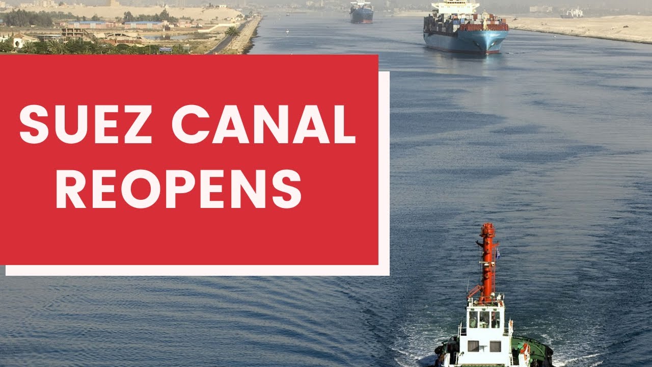 Suez Canal reopens  ! Watch how the operation was carried out | Video source : Suez Canal Authority