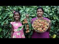 Healthy Organic Village Food | Eating Rambutan Fruit after having Dinner with Young Jackfruit Curry