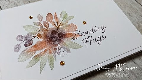 A different way to ink up your stamps - using sponge daubers for a subtle effect. NEW Edens Garden