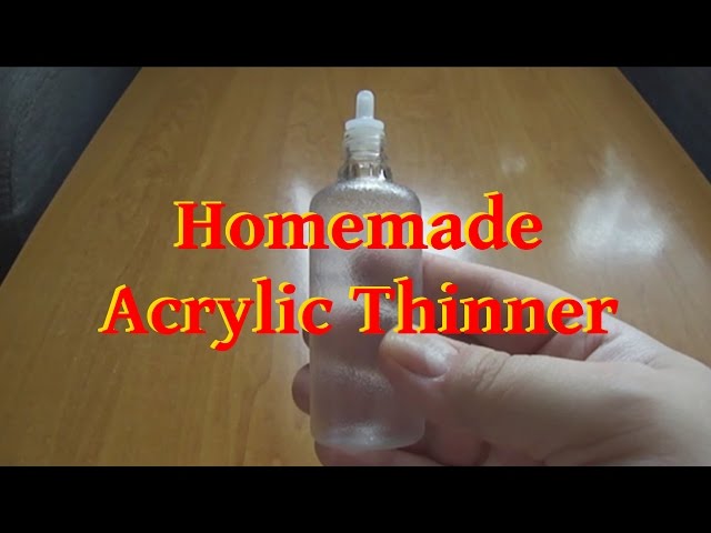 How to Make Your Own Air brush Acrylic Paint Thinner