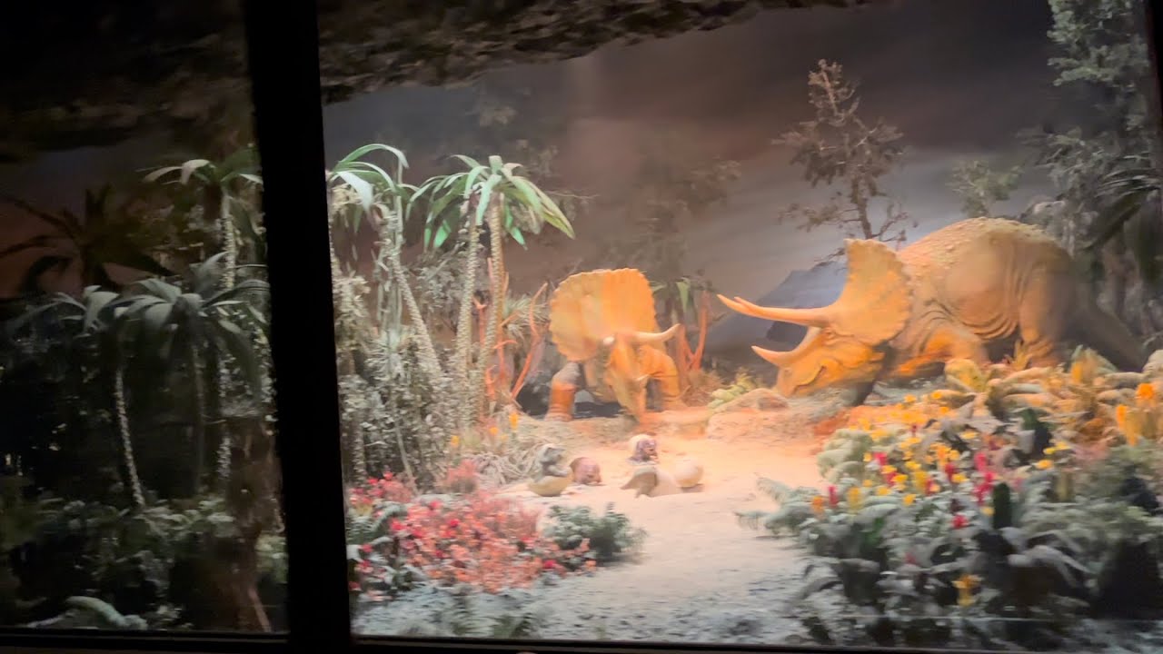 Grand Canyon and Prehistoric dinosaurs from the Disneyland Railroad