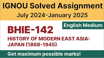 IGNOU BHIE 142 Solved Assignment 2024-25 PDF Download | English Medium | Vidyamojo
