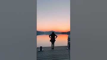 BEAUTIFUL SUNSET in AUSTRIA 🇦🇹 #shorts #travel #austria #sunset #lake #travelling