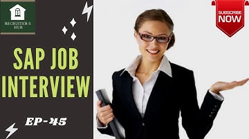 SAP JOB INTERVIEW - SAP BASIS CONSULTANT - RECRUITER