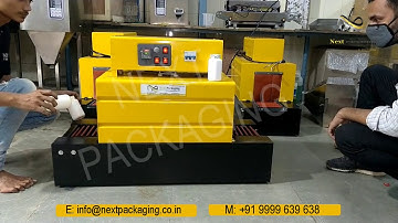 Mini Shrink tunnel for pharma bottles | Heat Shrink wrapping Machine