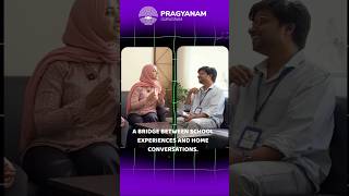 A BRIDGE BETWEEN SCHOOL EXPERIENCES AND HOME CONVERSATIONS. l Pragyanam School l #schoollife