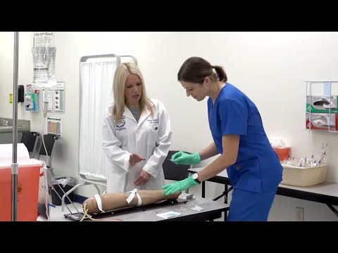 Athena Career Academy: Learning In the IV Therapy Lab