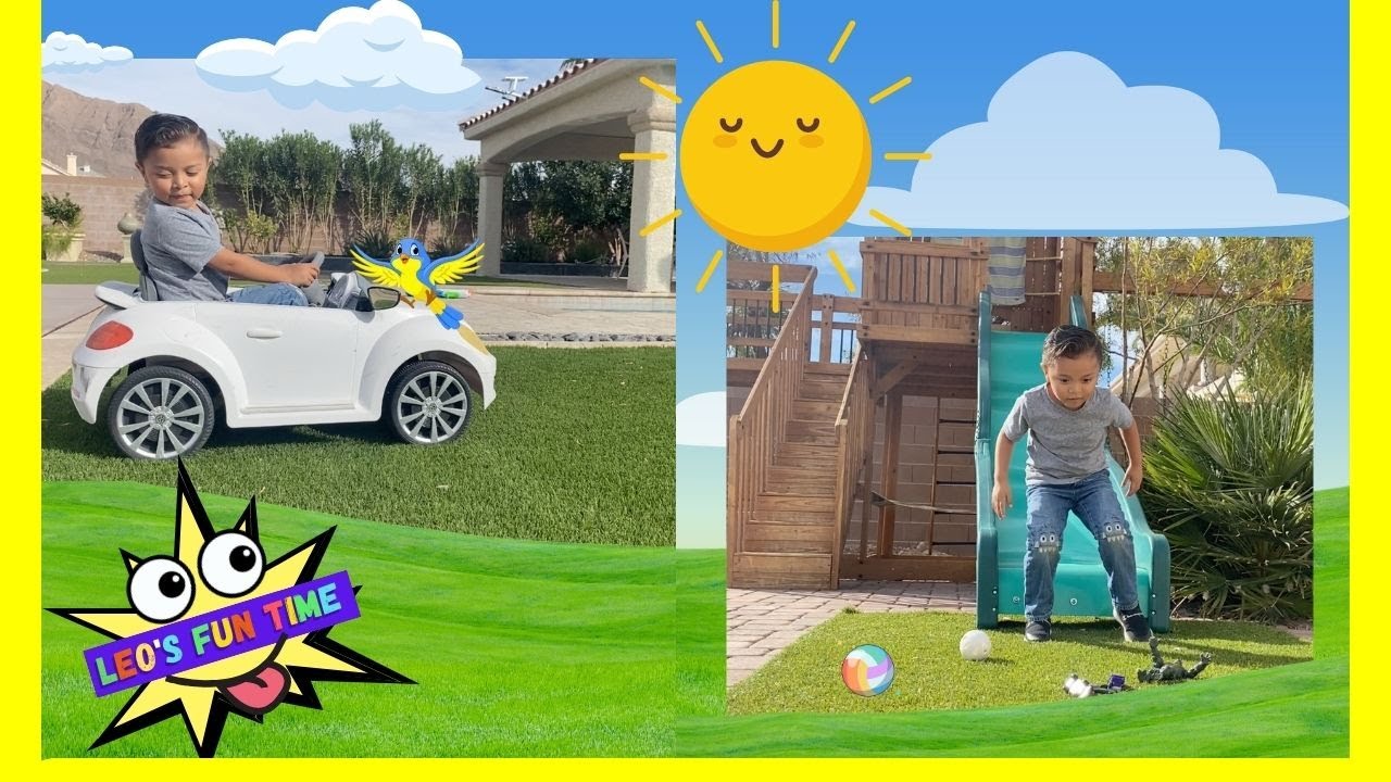 Backyard Joy with Leo: Let's Go! 🛝 😎