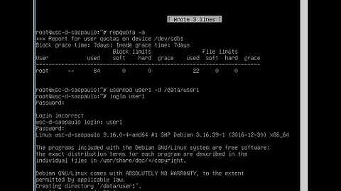 Konfigurasi User Disk Quota Debian