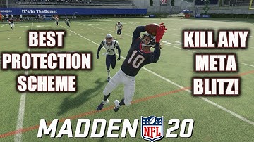 THE EASIEST WAY TO KILL EVERY MADDEN 20 NANO BLITZ! THE MOST DOMINANT PASS PROTECTION SCHEME! TIPS