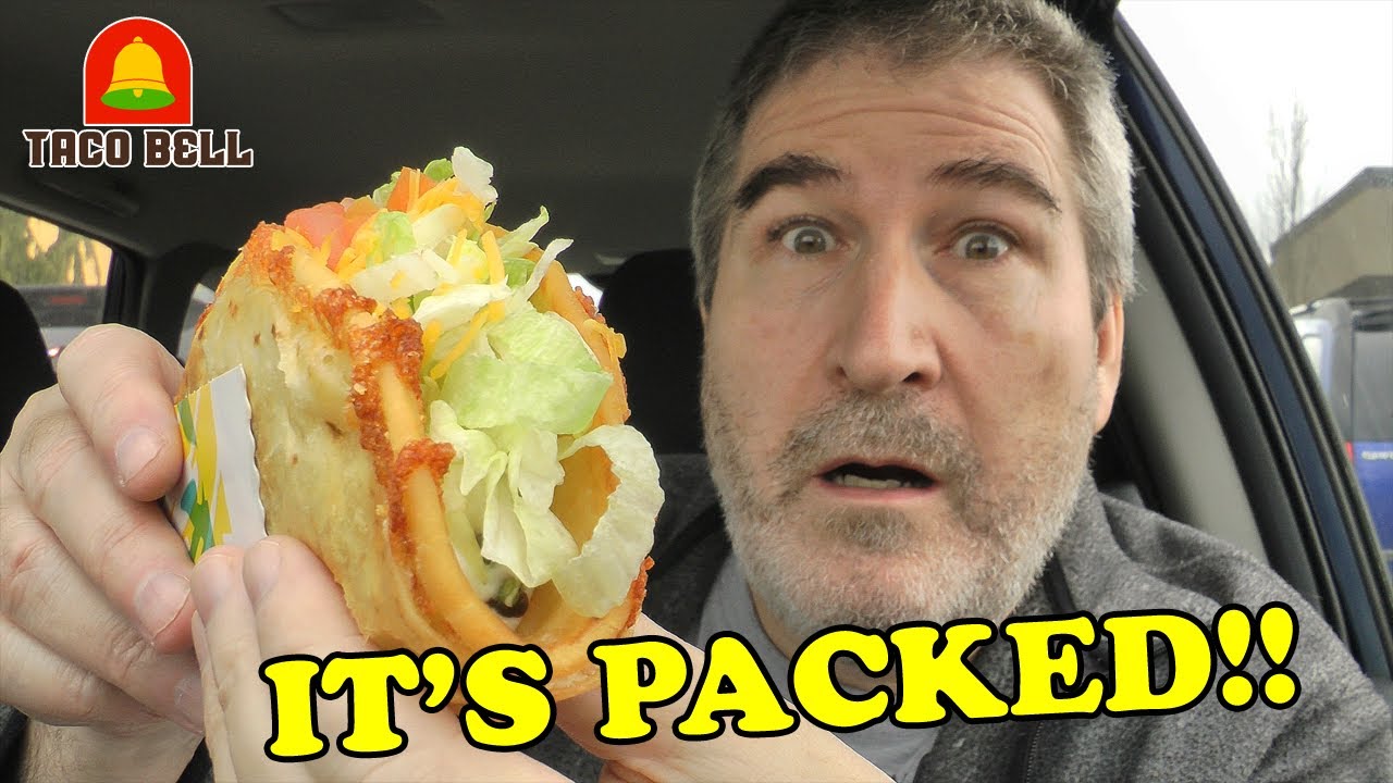 WHAT DID I JUST EAT? Taco Bell Black Bean Quesalupa REVIEW 🌮🔔🌮