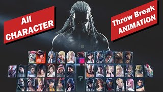 Tekken 7 | All Grapple throw break | Animation