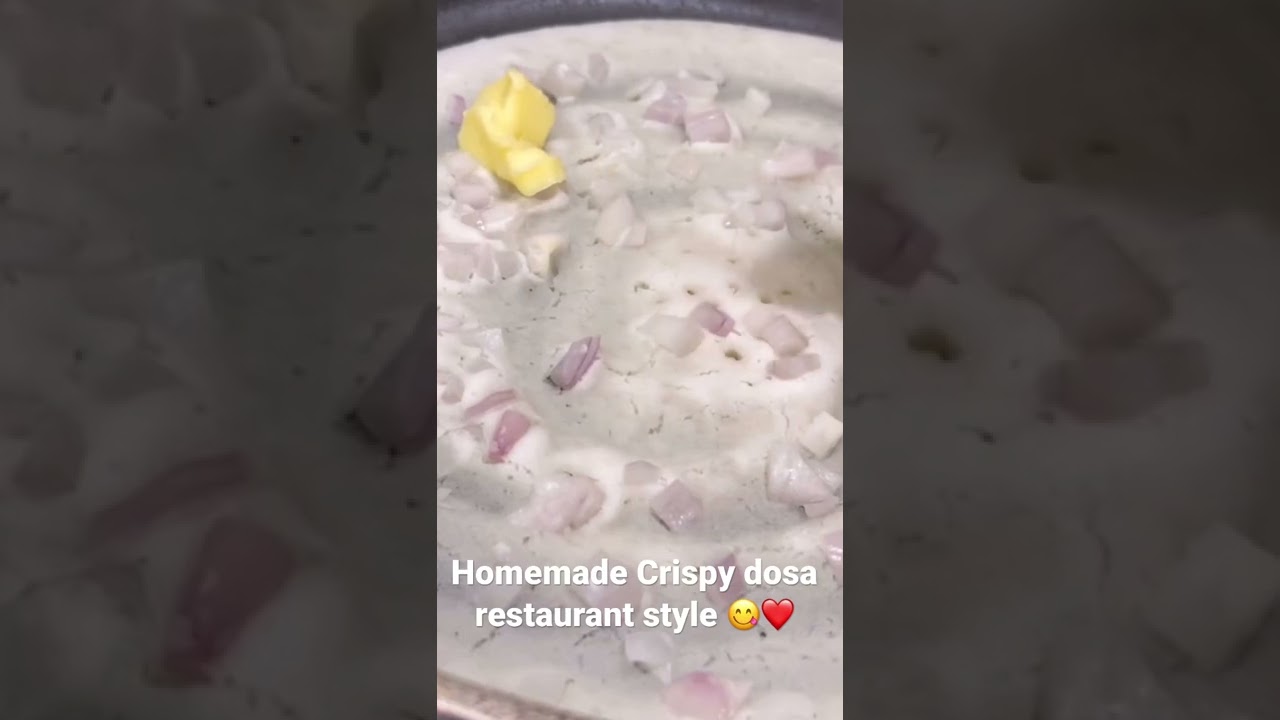 Homemade crispy dosa restaurant style 