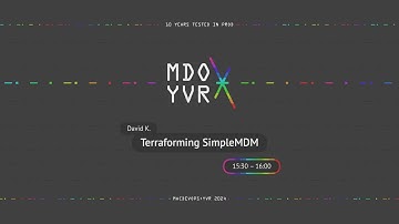 MDOYVR24 -  David K. - Terraforming SimpleMDM