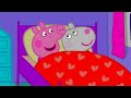 Peppa pig goes to a sleepover  kids tv and stories