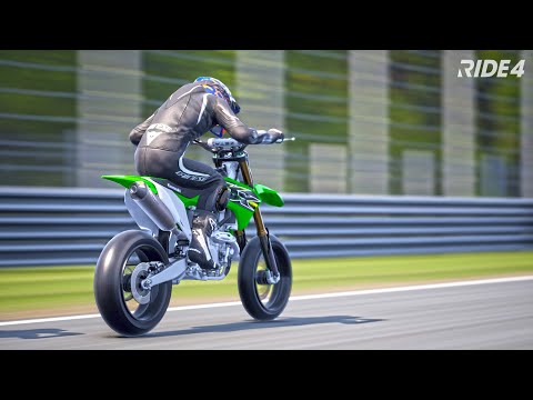 RIDE 4 - OnBoard Kawasaki KX450 Supermoto, Monza GP Circuit
