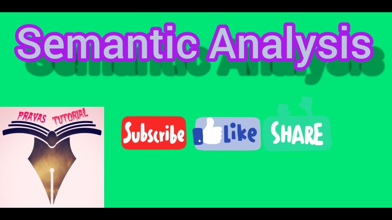 Semantic Analysis | Semantic Error (C48) - YouTube image.