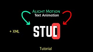 Alight motion text animation tutorial | Text animation editing like AE | xml #perfectmind screenshot 3