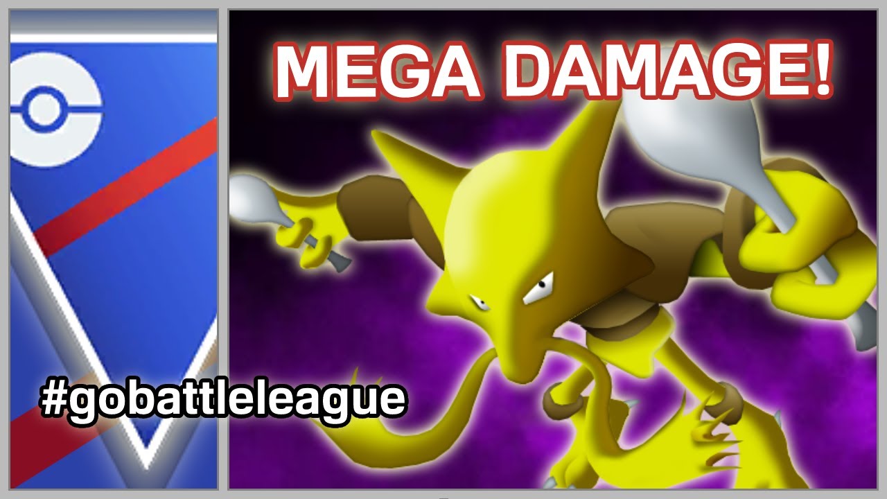 Pokemon Alakazam legacy Counter + 3 MOVES GO ULTRA LEAGUE 2500CP Abra  evolution