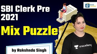 Mix Puzzle | Reasoning Puzzle Tricks | Target SBI Clerk/Pre 2021 | Rakshnda Singh