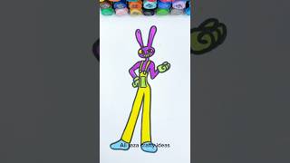 The Amazing Digital Circus Jax Drawing!  Colouring By! chits #theamazingdigitalcircus #shorts