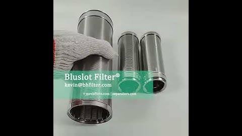 Filter Element: stainless steel 304 wedge wire screen filter for water treatment