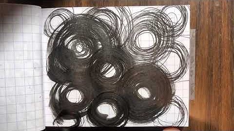 【Dense！】密です！ Working process abstract drawing and Electronic music ペン画作業プロセス 『いいかげんスケッチ』