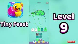 Tiny Feast Level 9 Walkthrough | Satisfying Gameplay | MiniBoss