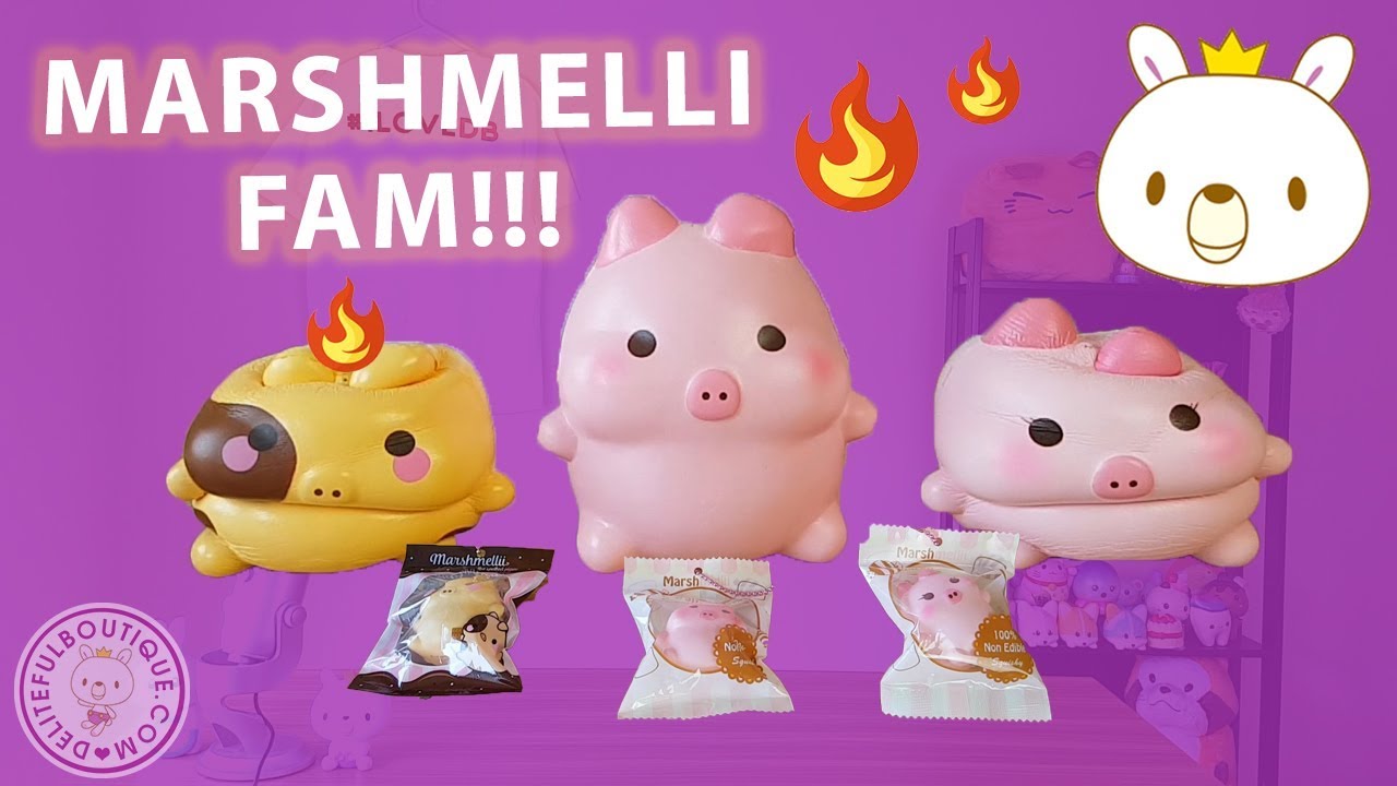 roasted marshmelli pig squishy