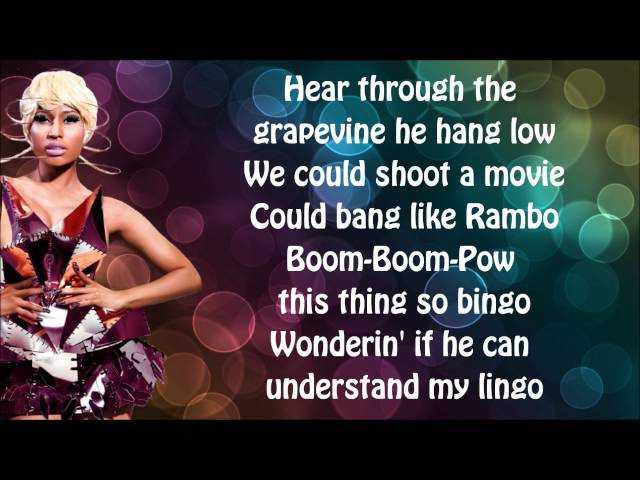 Nicki Minaj - Va Va Voom Lyrics Video class=