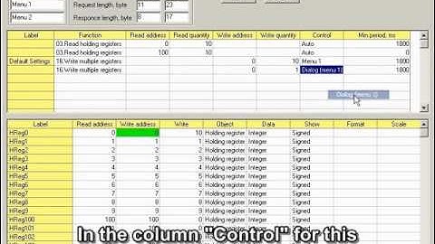 Modbus Constructor: form & request ENU