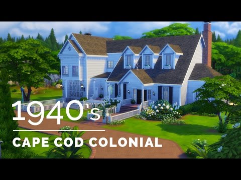 Sims 4|Decade Build Series|1940s Cape Cod Colonial