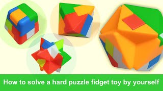 alder kunst Edition How to solve a hard puzzle fidget toy by yourself - YouTube