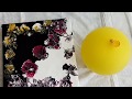 Акриловая заливка: Цветы шариком. Аcrylic Pour Painting_Pour Art