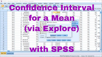 SPSS - Confidence interval mean (via Explore)