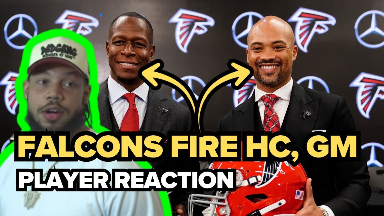 Player reacts after Falcons fire Head Coach Raheem Morris, GM Terry Fontenot