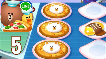 LINE CHEF - Gameplay Walkthrough - Part 5 - Mr.Omelet (iOS,Android)