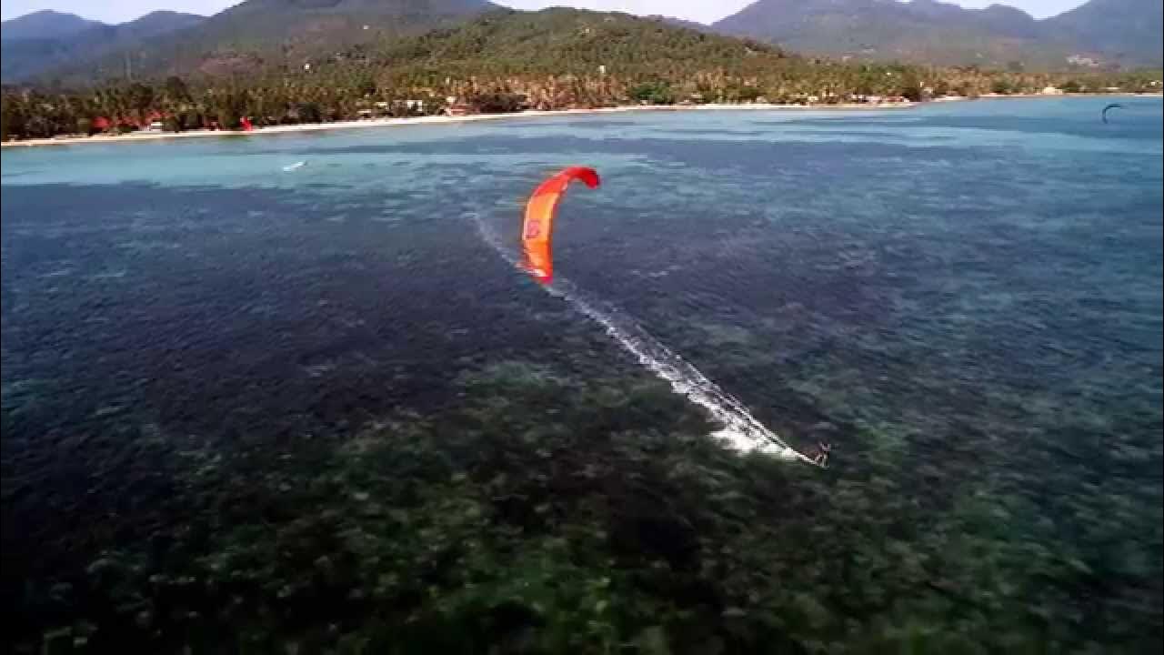 Kite Surfing with Mar Dean on Koh Phangan 2015 filmed with the Dji