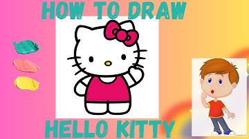 How To Draw Hello Kitty (New Lesson With Color)