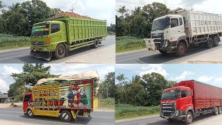 Kompilasi Truk Lintas Timur Sumatra: Truk Wing Box, Truk Sayur, Truk Singkong, Truk Pasir, Dumptruck