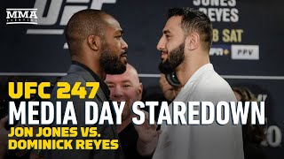 Jon Jones vs. Dominick Reyes UFC 247 Media Day Staredown - MMA Fighting