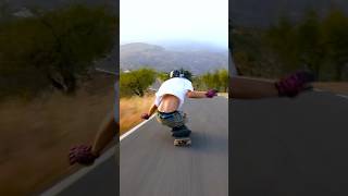 Skateboarding on top of the WORLD 🌎  #downhillskateboarding #shorts