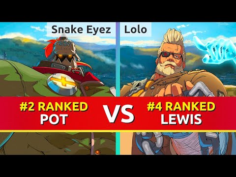 GGST ▰ Snake Eyez (#2 Ranked Potemkin) vs Lolo (#4 Ranked Goldlewis). Guilty Gear Strive