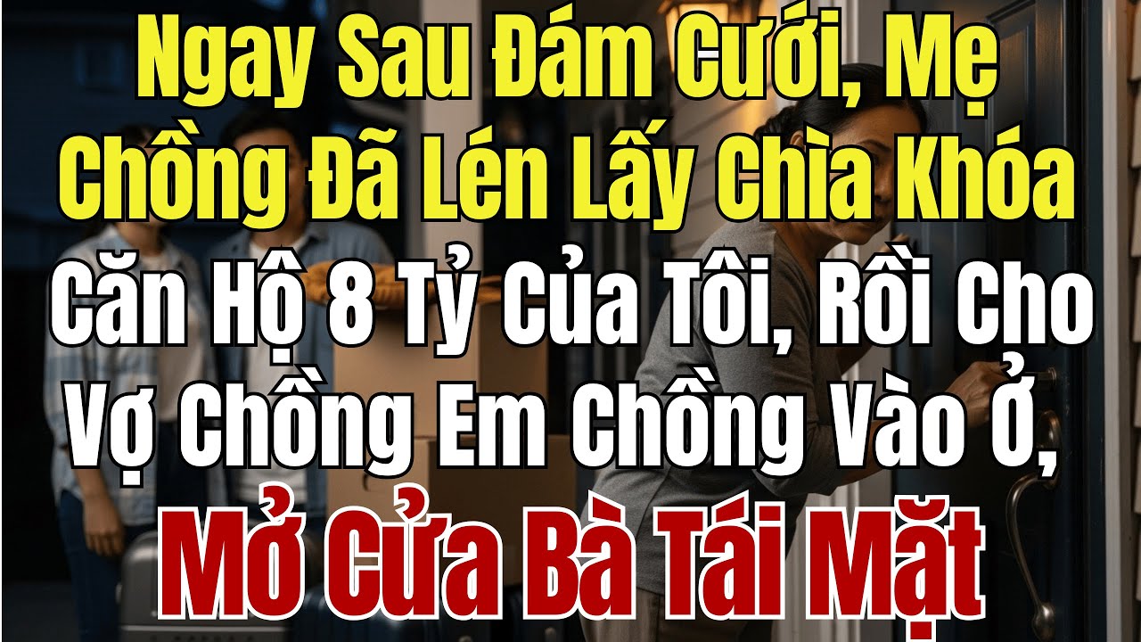 Ngay Sau Đám Cưới, Mẹ Chồng Đã Lén Lấy Chìa Khóa Căn Hộ 8 Tỷ Của Tôi, Rồi Cho Vợ Chồng Em Chồng Vào