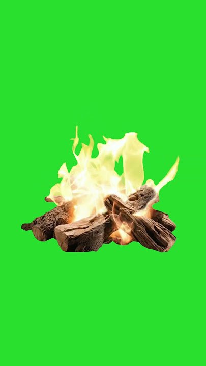 Green Screen Campfire Animated | Chroma Key | Copyright Free  #shorts #short #greenscreen #ambience