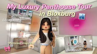 MY ✨LUXURY✨ PENTHOUSE TOUR IN BLOXBURG! | Bloxburg Roleplays | w/voices